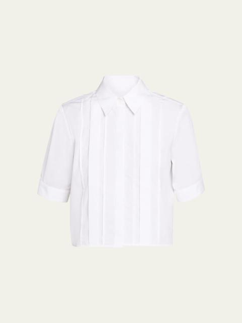 TWP Short Lived Shirt with Pleated Placket