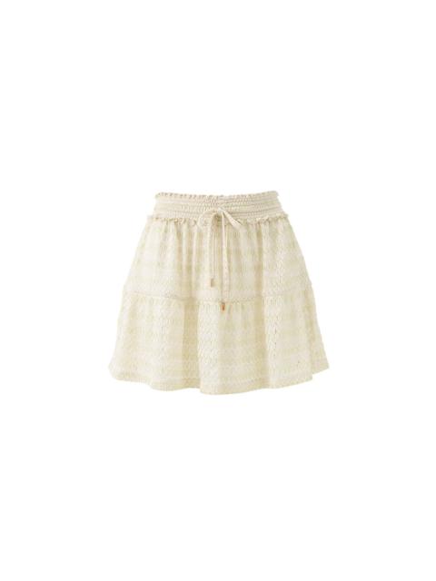 MELISSA ODABASH DUNE GOLD SKIRT