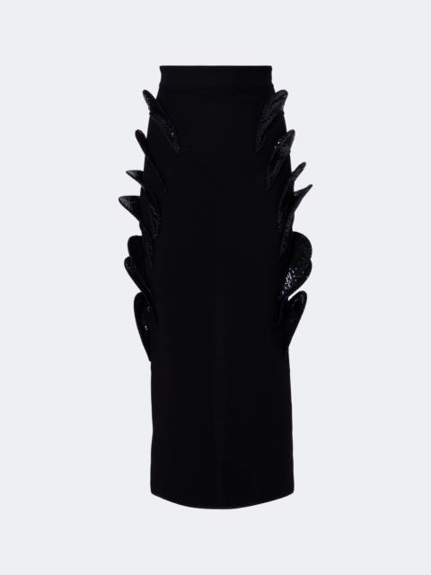 MATICEVSKI Arching sequined embellished pencil skirt