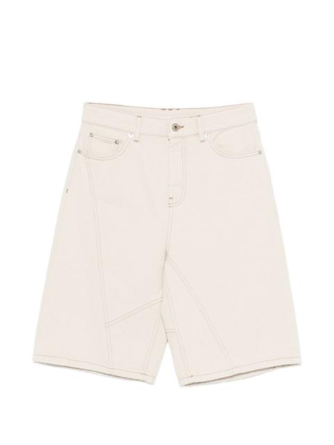 HALFBOY®️ panelled contrast-stitch shorts