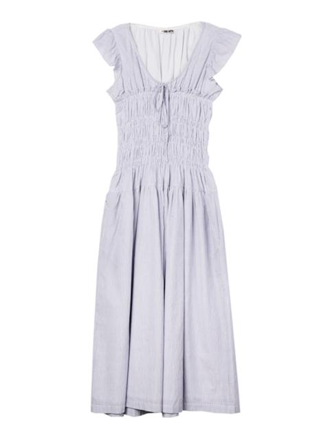 CIAO LUCIA! Lauretta Striped Cotton Dress blue