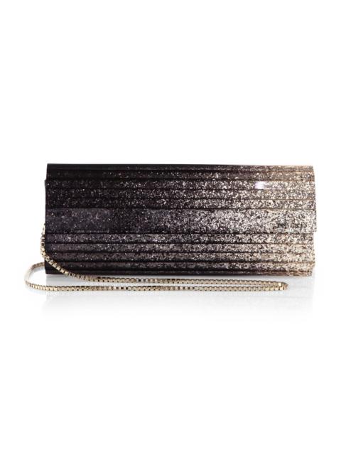 JIMMY CHOO Women's Sweetie Degradé Glitter Acrylic Clutch - Black Champagne
