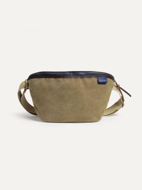 Bleu de Chauffe NEW BEAT XL BELT BAG - KAKI US STONEWASHED