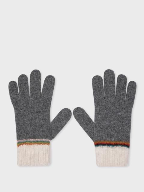 Paul Smith 'Signature Stripe' Intarsia Gloves