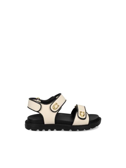 COACH Brynn logo sandals
