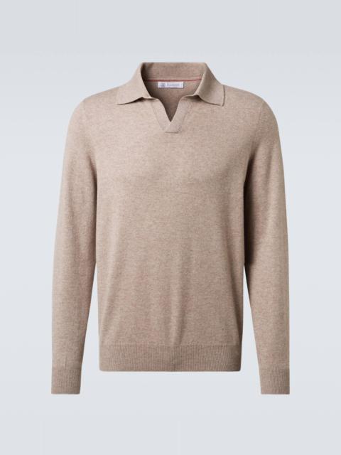 Brunello Cucinelli Cashmere polo sweater