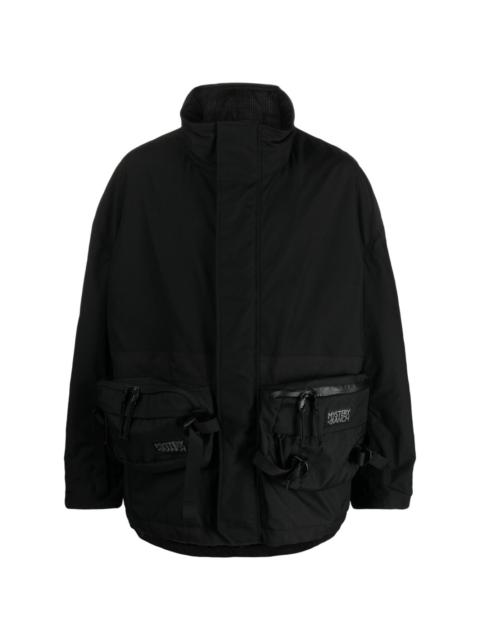 pouch-pocket panelled jacket