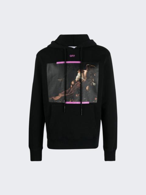 Off-White Caravaggio print cotton hoodie