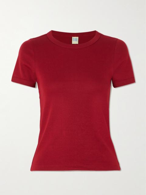 FLORE FLORE Car Ribbed Organic Cotton-jersey T-shirt