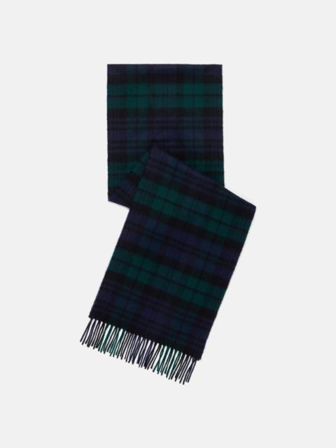 J. PRESS MADE-IN-SCOTLAND BLACKWATCH TARTAN CASHMERE MUFFLER