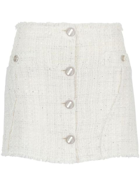 GCDS tweed mini skirt