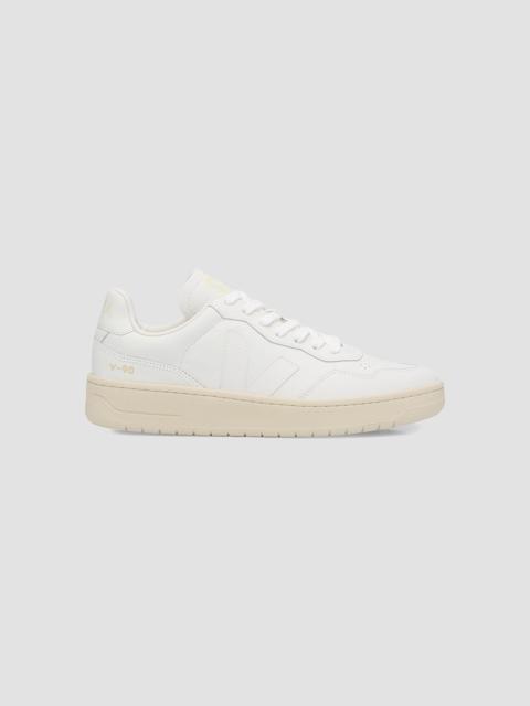 VEJA Women's V-90 Leather Low-Top Sneakers - White
