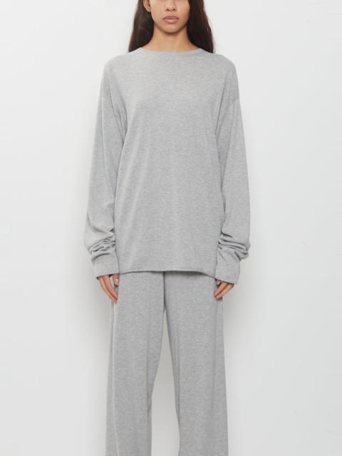 extreme cashmere n°347 Aries Cotton Cashmere Sweater — Grey