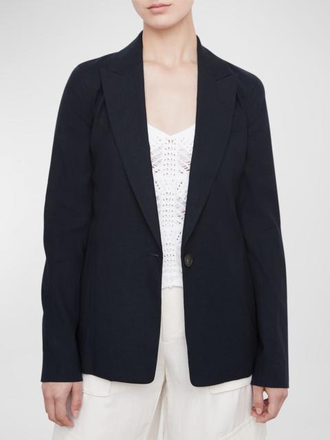 Vince Single-Breasted Blazer Jacket