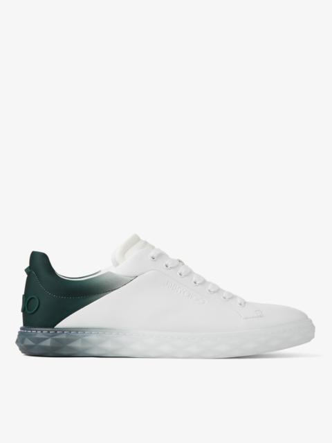 Diamond Light/m Ii
White and Dark Green Leather Mix Low-Top Trainers