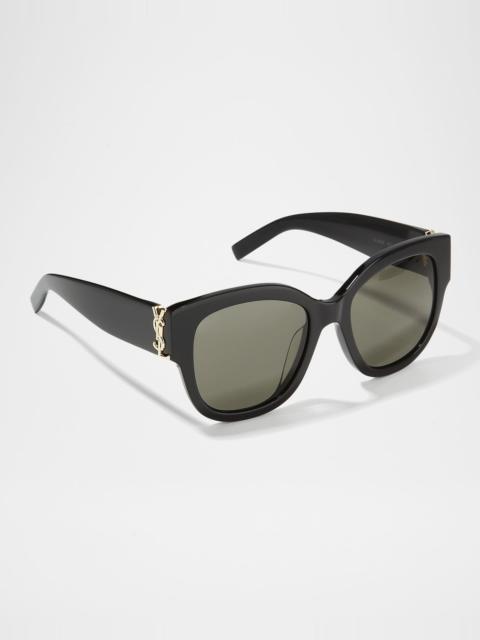 SAINT LAURENT YSL Oversized Acetate Cat-Eye Sunglasses