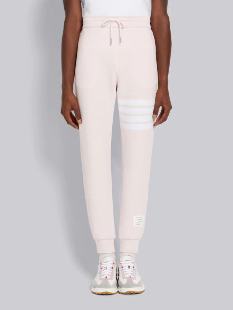 Thom Browne Light Pink Cotton Ottoman Rib 4-Bar Sweatpant