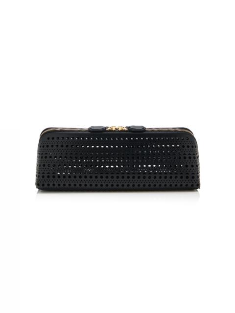 Alaïa Delta Leather Clutch