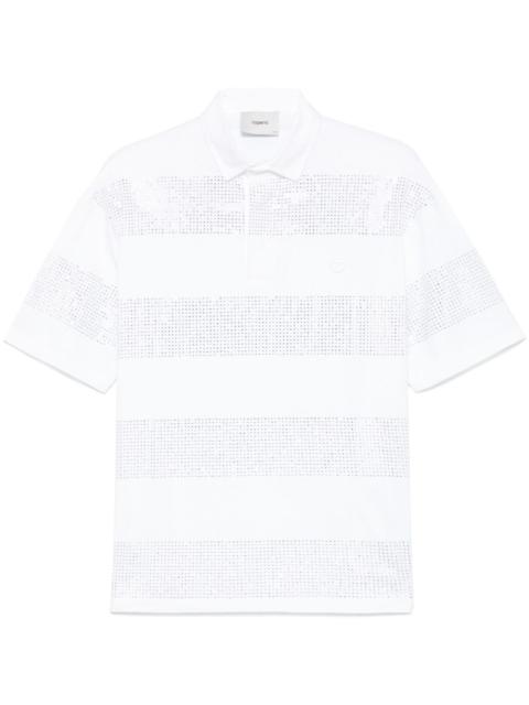 COPERNI crystal-striped polo shirt