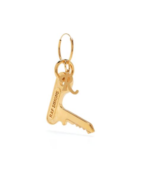 Raf Simons key charm hoop earring
