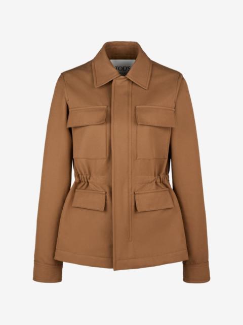 Tod's leather-trim jacket