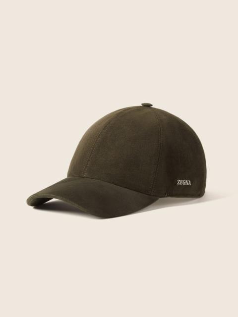 ZEGNA GREEN SECONDSKIN BASEBALL CAP