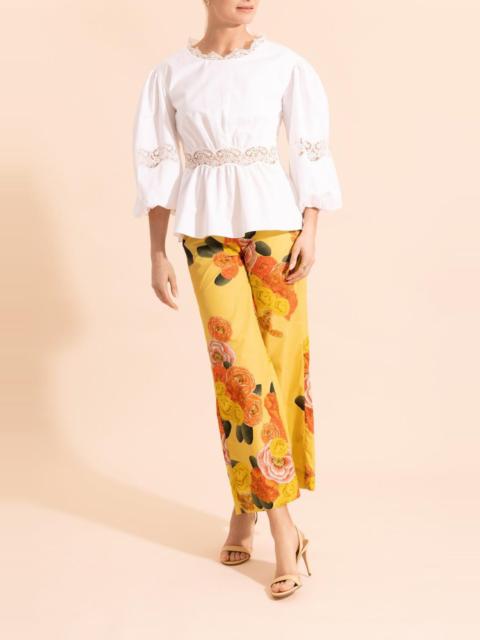 GIAMBATTISTA VALLI Floral Part Wide Leg Trouser