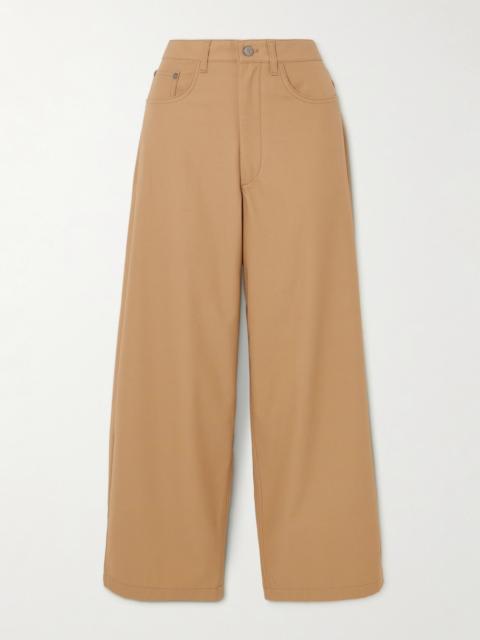 MARIA McMANUS Massive Organic Cotton-twill Wide-leg Pants