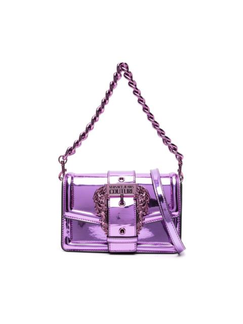 VERSACE JEANS COUTURE logo-plaque leather crossbody bag