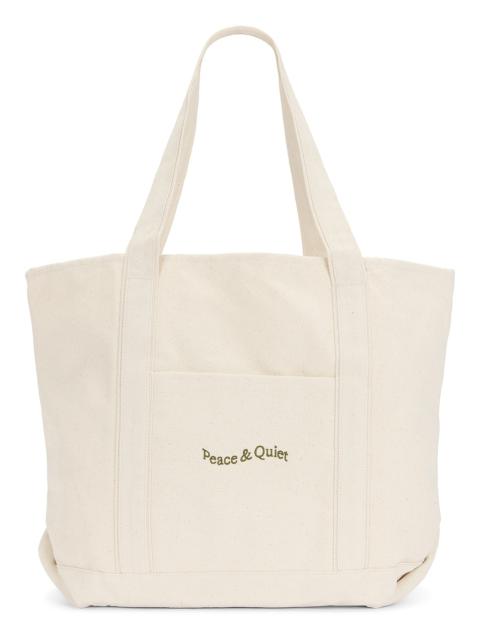 Museum of Peace & Quiet Wordmark Boat Tote