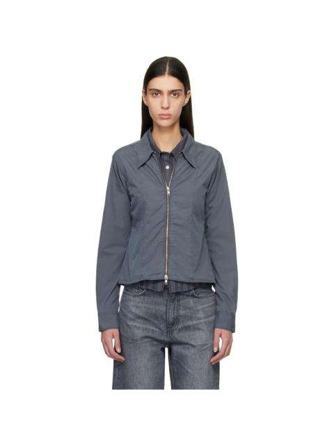 mfpen Gray Readers Zip Shirt
