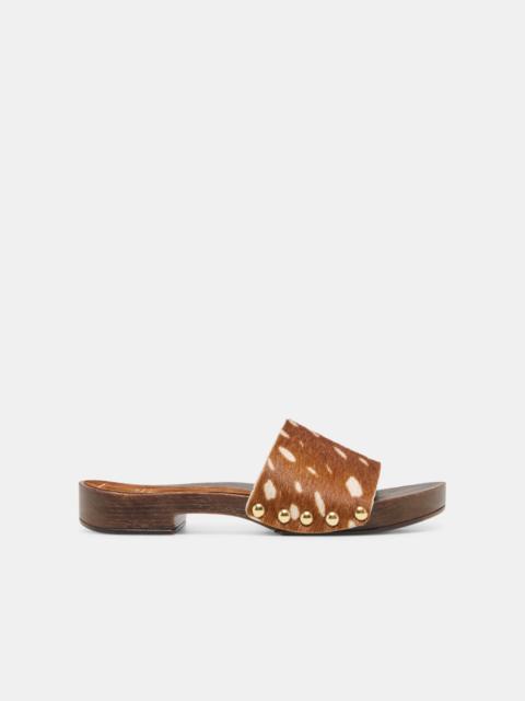 dolce vita SYMONE SANDALS CHESTNUT CALF HAIR