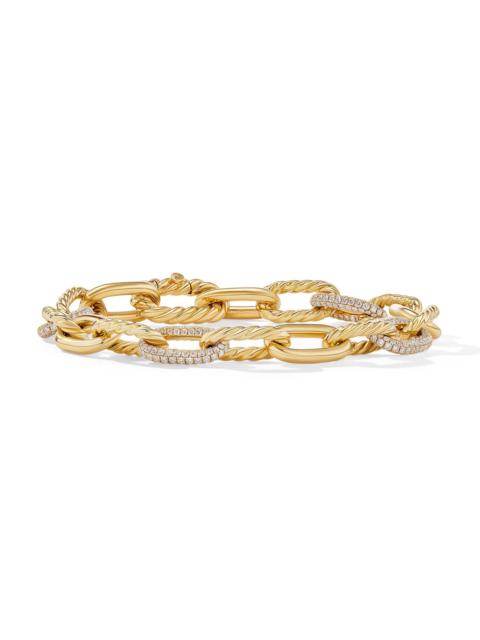 DAVID YURMAN Women's DY Madison Chain Bracelet in 18K Yellow Gold - Diamond