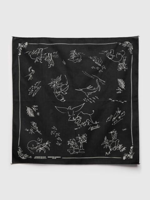 Engineered Garments｜ (Printed Bandana A - Navy - Animal Engineered Garments Printed Bandana in Navy Zoo Animals