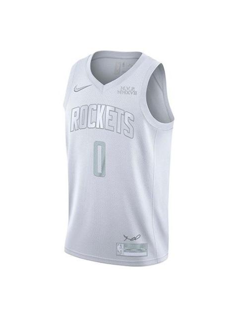 Nike Nike NBA Basketball Jersey/Vest houston rockets Russell Westbrook 0 White CT4210-100