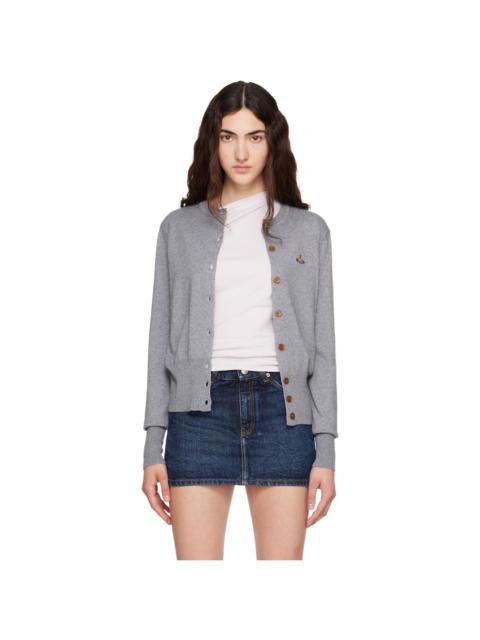 Vivienne Westwood Gray Bea Cropped Cardigan