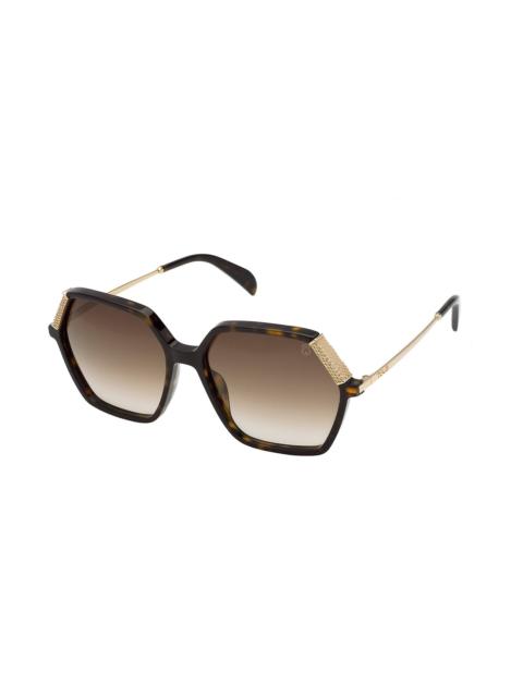 TOUS Square Bear Havana sunglasses in black