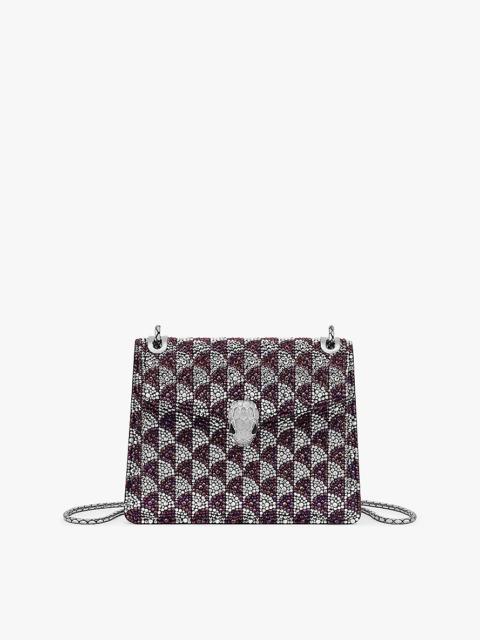 BVLGARI Serpenti Forever Day-to-Night small crystal and leather shoulder bag