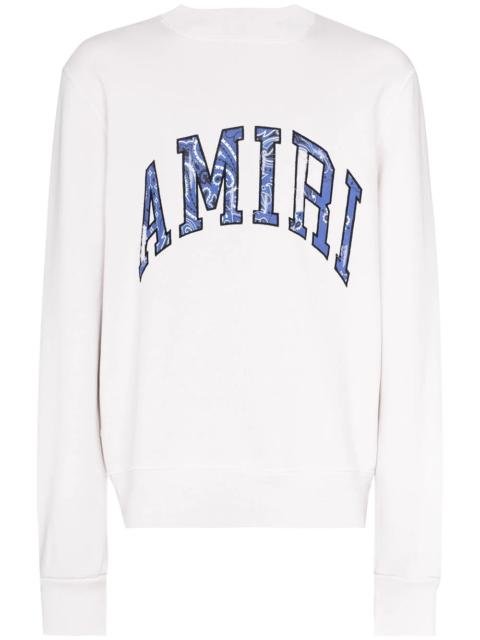 AMIRI bandana logo-appliqué sweatshirt