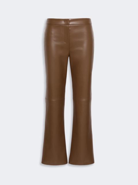 'S Max Mara SUBLIME Slim-fit coated jersey trousers - BROWN