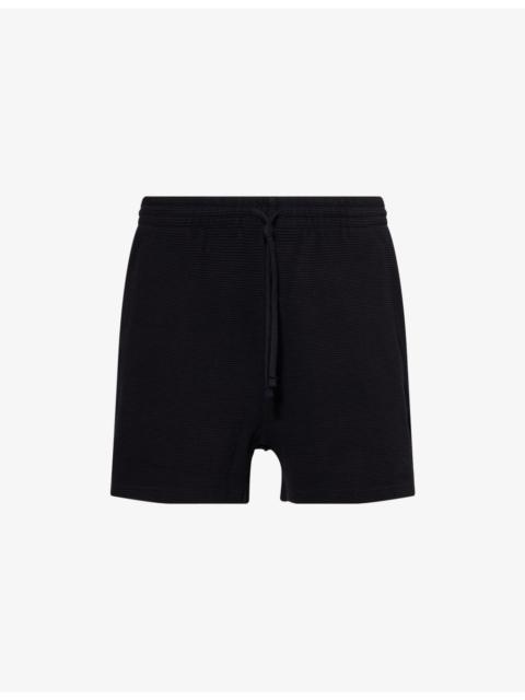 REPRESENT Waffle Draw-Cord Cotton Shorts