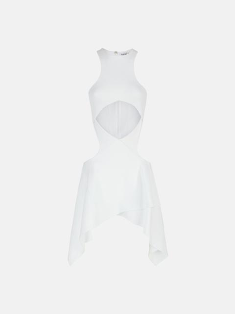 THE ATTICO ''MAGNOLIA'' WHITE MINI DRESS