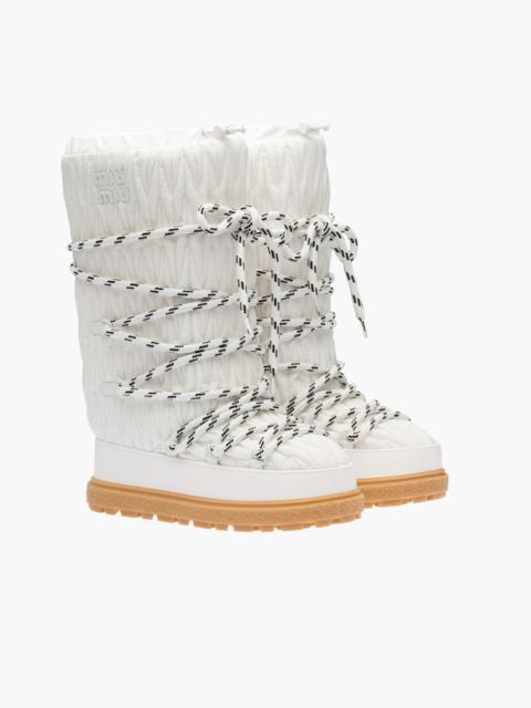 Miu Miu Recycled nylon après-ski boots