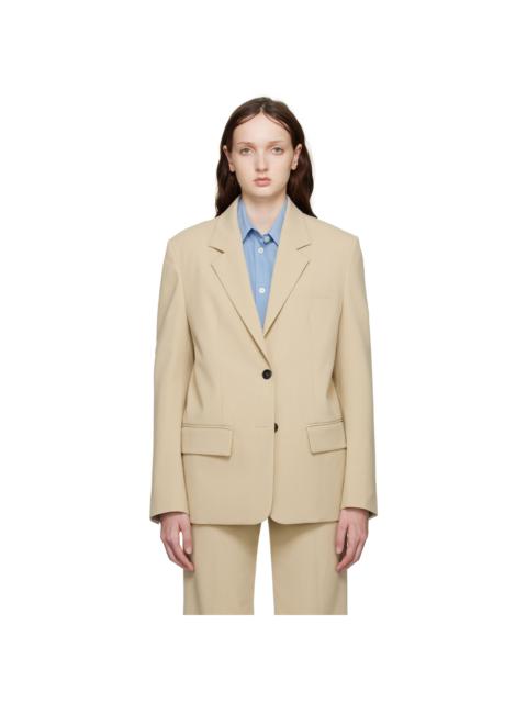 SYSTEM Beige Single-Breasted Blazer