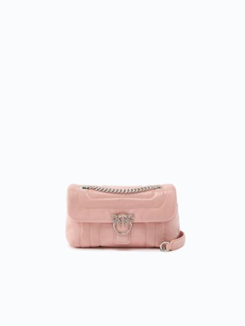 PINKO SMALL NEW LOVE PUFF SHOULDER BAG WITH METAL BUCKLE PINKO GALLERIA