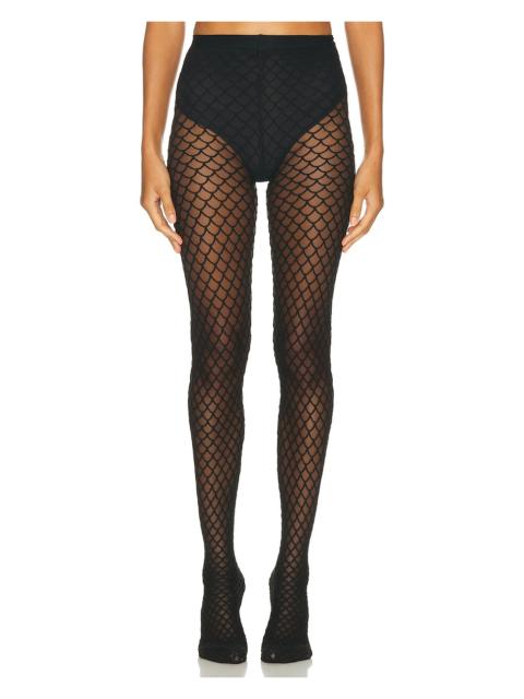 Wolford Velvet Net Illusion Tights