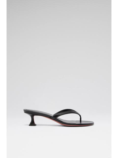 Amina Muaddi JULIETTE THONG SLIPPER 45 BLACK NAPPA