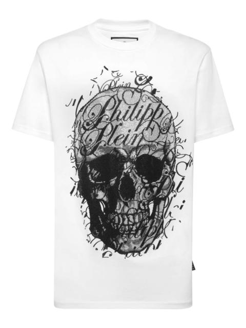 PHILIPP PLEIN Skull Coursive-embellished T-shirt