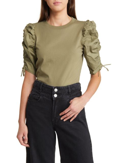 Ruched Sleeve T-Shirt