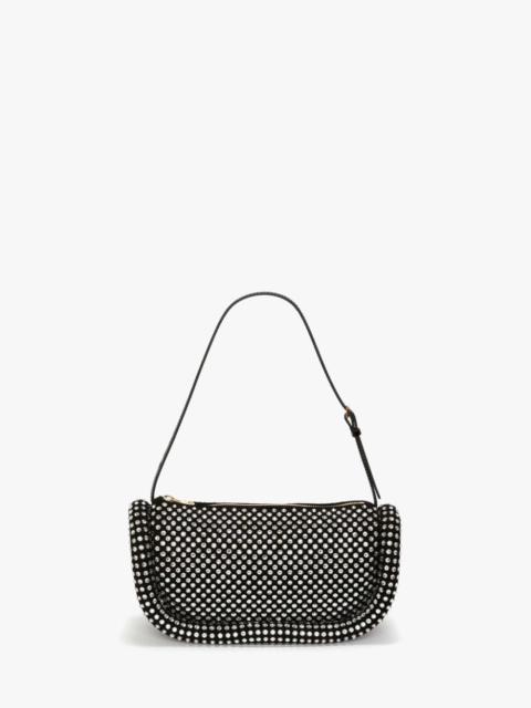 BUMPER-15 LEATHER SHOULDER BAG WITH CRYSTAL